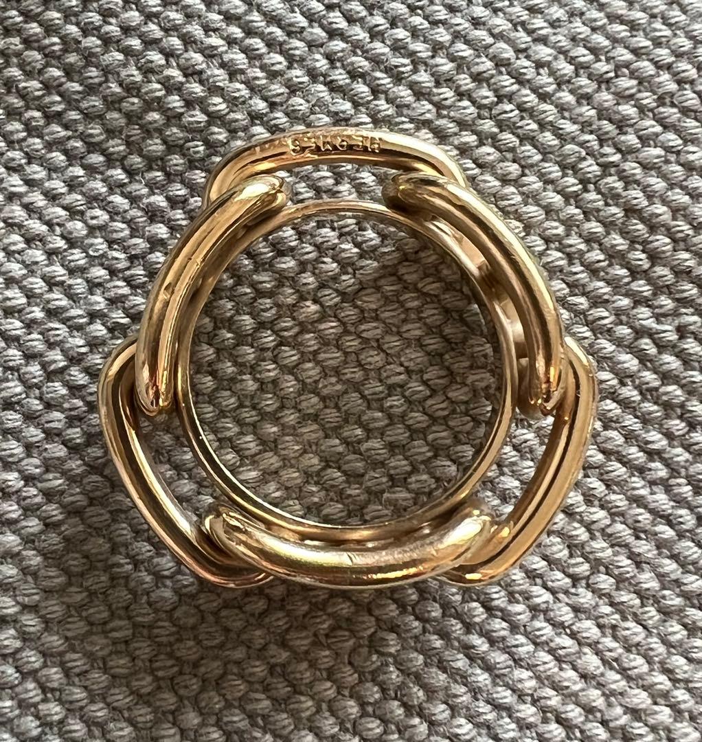 Hermes エルメス スカーフリング シェーヌダンクル