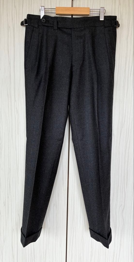 IGARASHI TROUSERS フランネル スラックス チャコールグレー