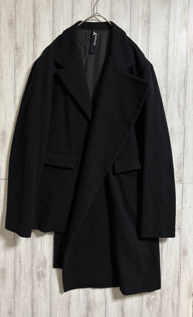 Ground Y グラウンドワイ アシンメトリージャケット ブラック サイズ3