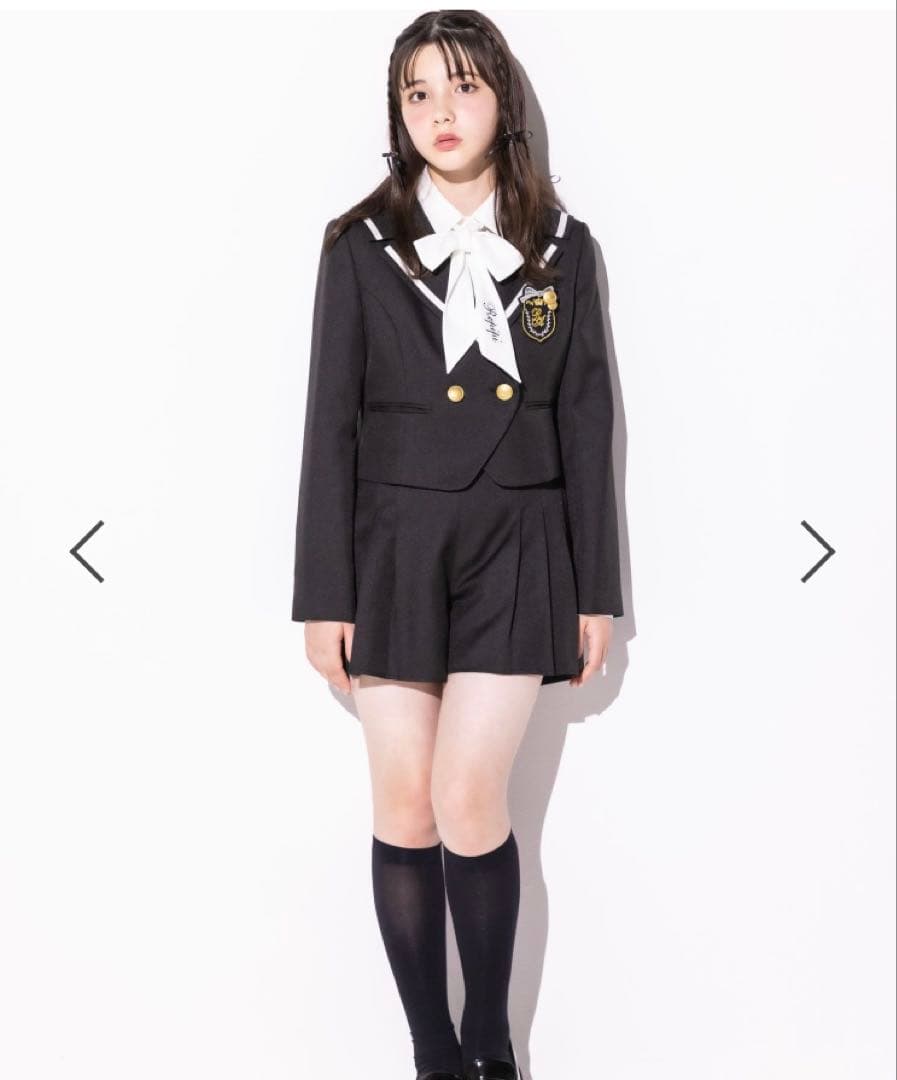 レピピアルマリオ　卒服　ジャケット　スカート　ブラウス　3点　セーラー　ボウタイ