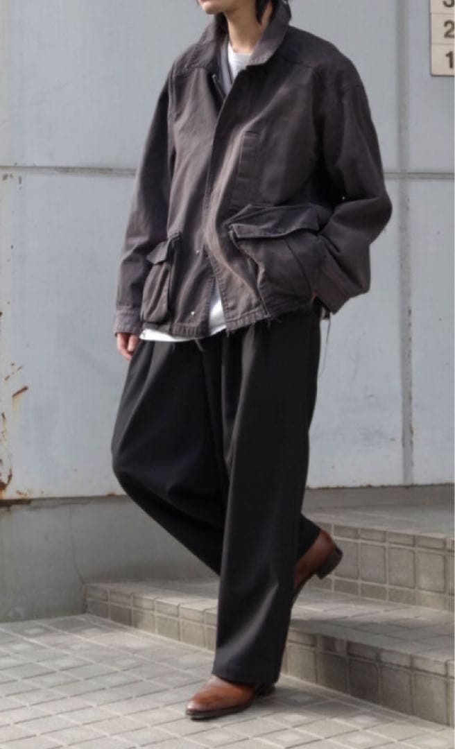 ANCELLM HIGHCOUNT DRILL AGING JACKET 新品