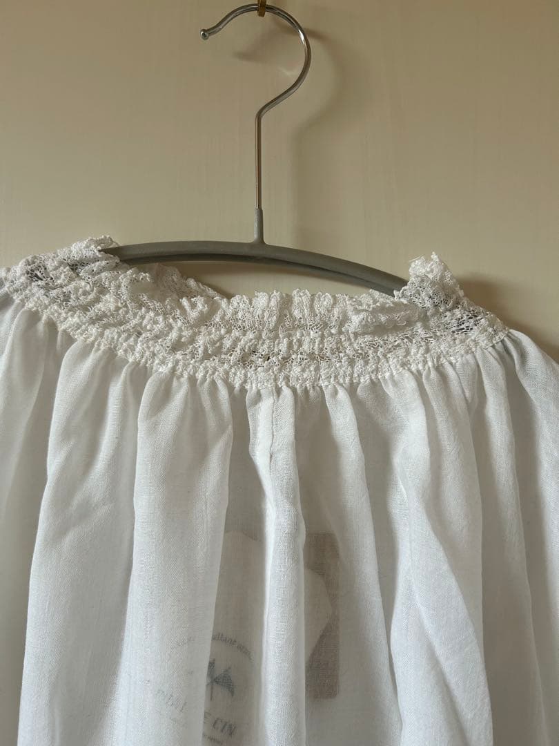 新品未使用　タグ付　PUAL CE CIN 襟袖レースプチハイネックブラウス