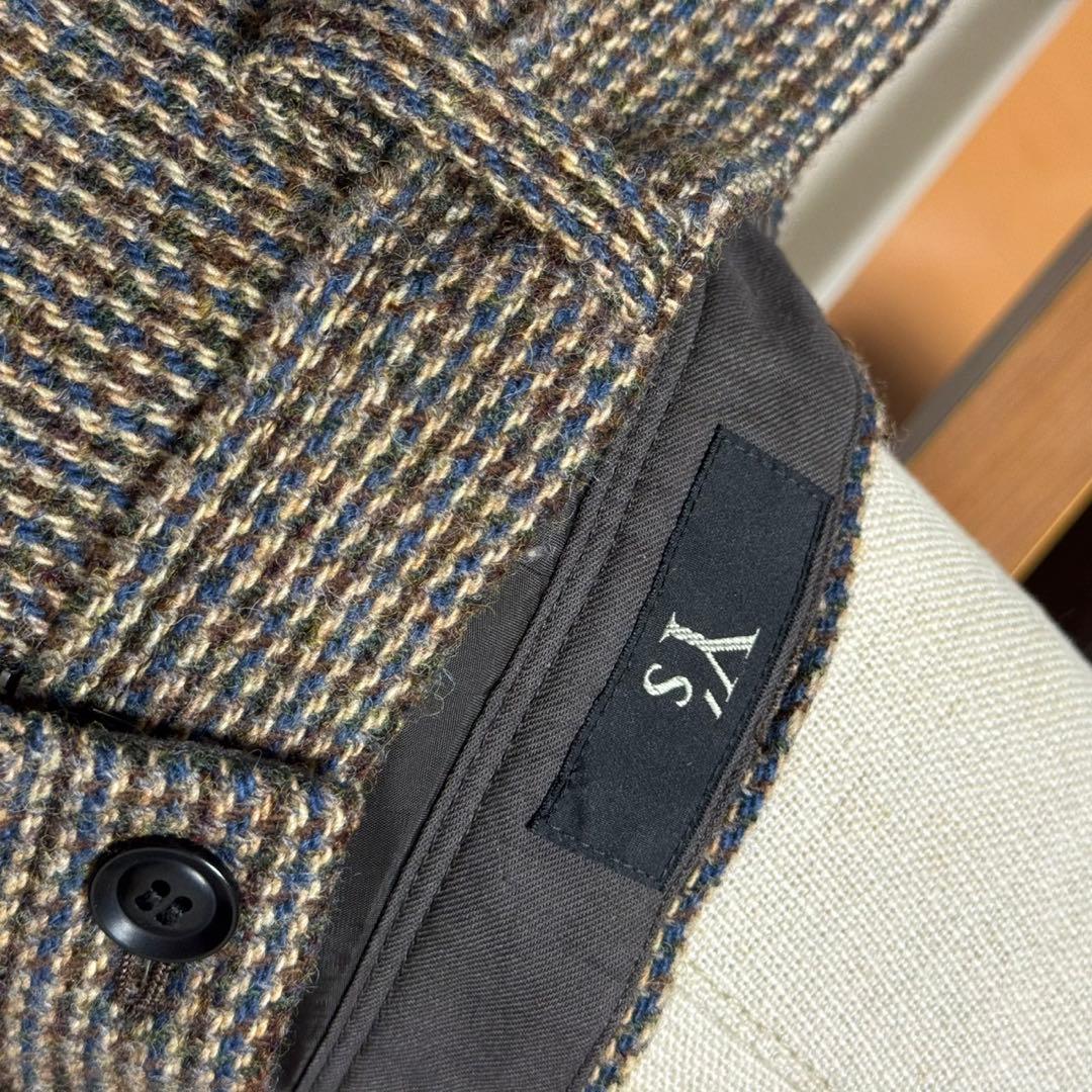 Y's チェックサルエルウールパンツ