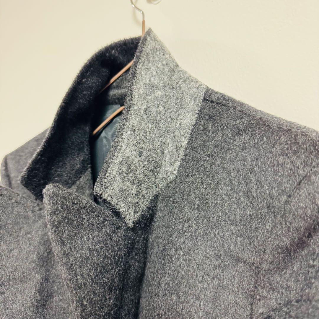 【ユナイテッドアローズ】ウールカシミヤ テーラードジャケットS 美品 金釦 黒系