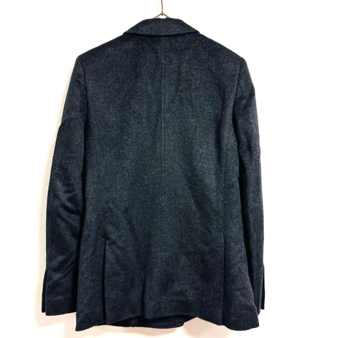 【ユナイテッドアローズ】ウールカシミヤ テーラードジャケットS 美品 金釦 黒系