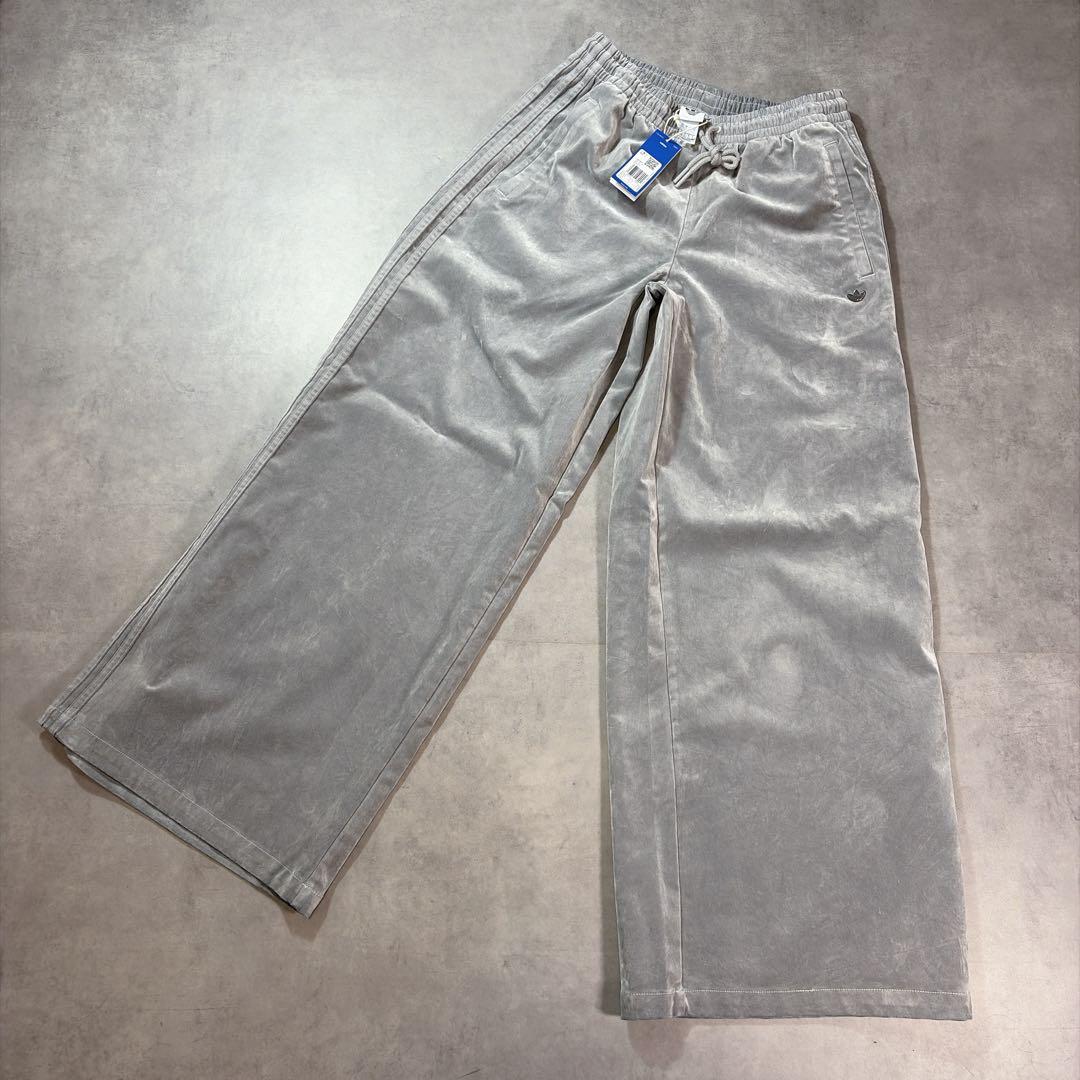 新品 アディダス 起毛ツイル オーバーサイズド ファイヤーバード トラックパンツ