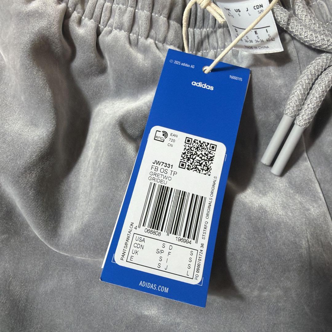 新品 アディダス 起毛ツイル オーバーサイズド ファイヤーバード トラックパンツ