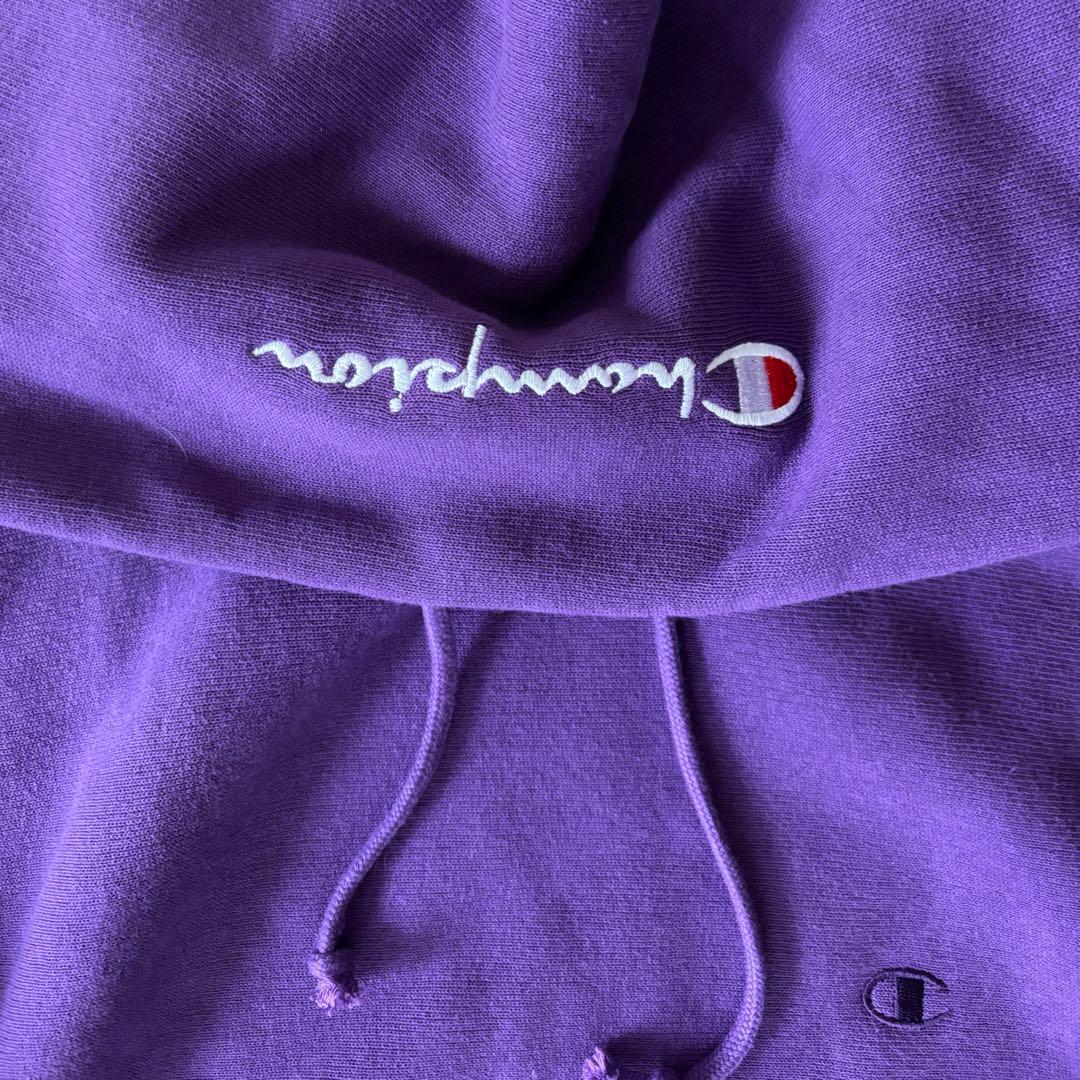 【t様】【美品】Champion リバースウィーブパーカー パープル