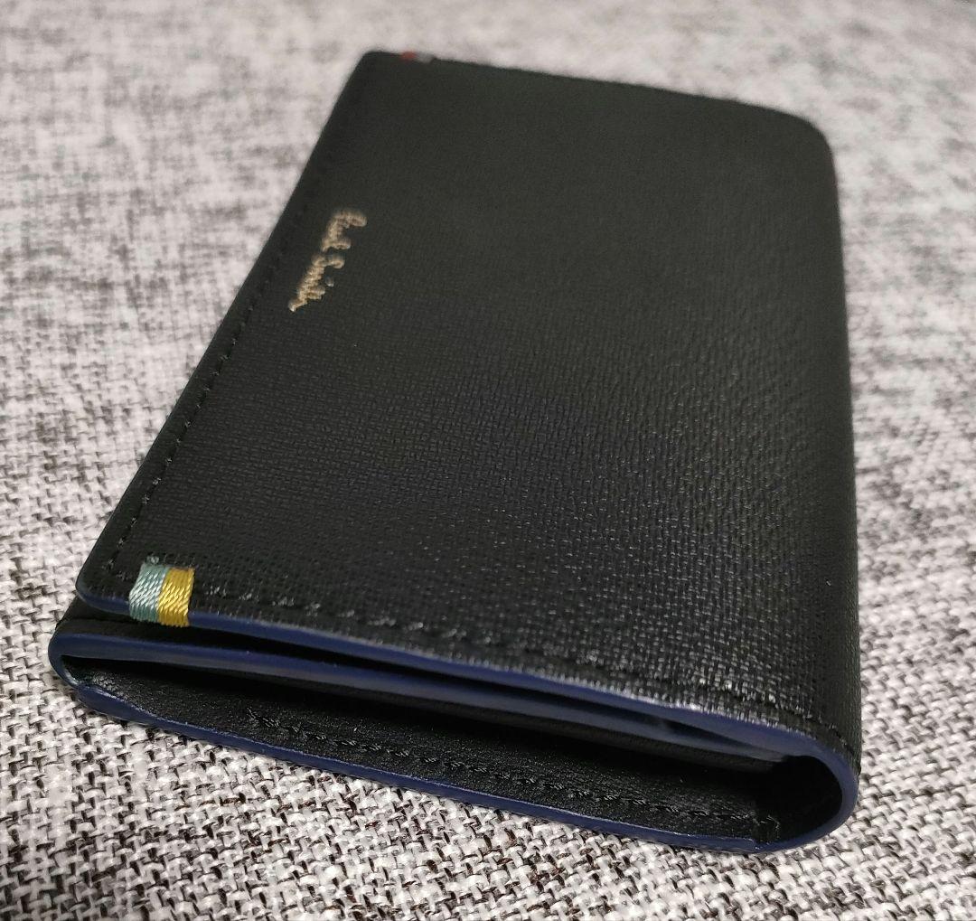 Paul Smith ポールスミス 名刺入れ ブラック ハイライトステッチ
