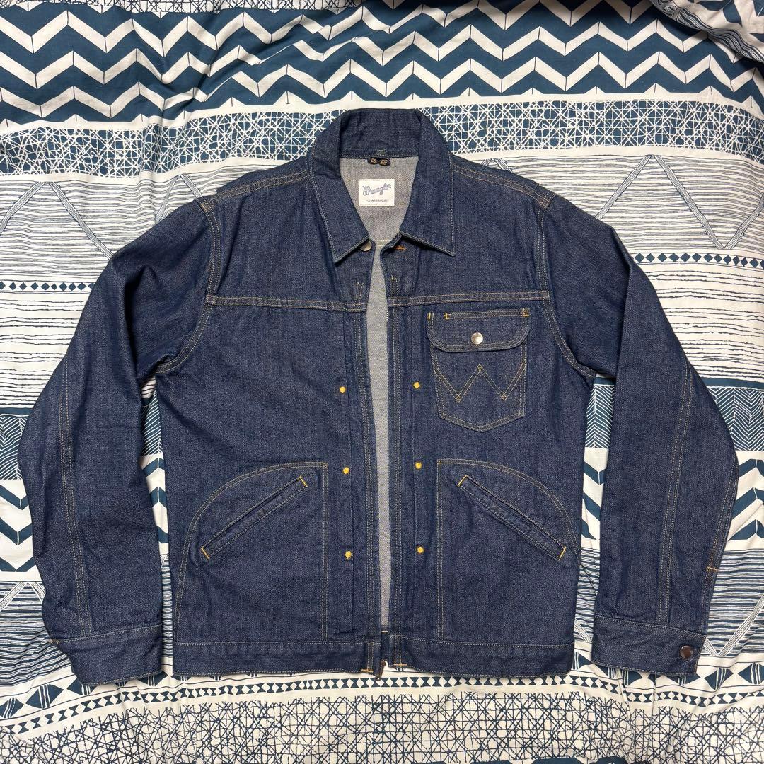 Wrangler 11mjzダークデニム デニムジャケット