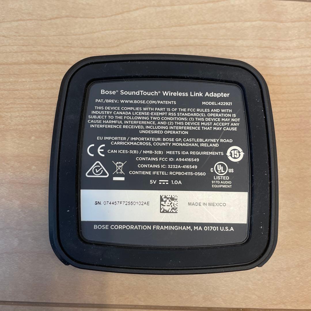 ポータブルプレーヤー Bose SoundTouch Wireless Link Adapter