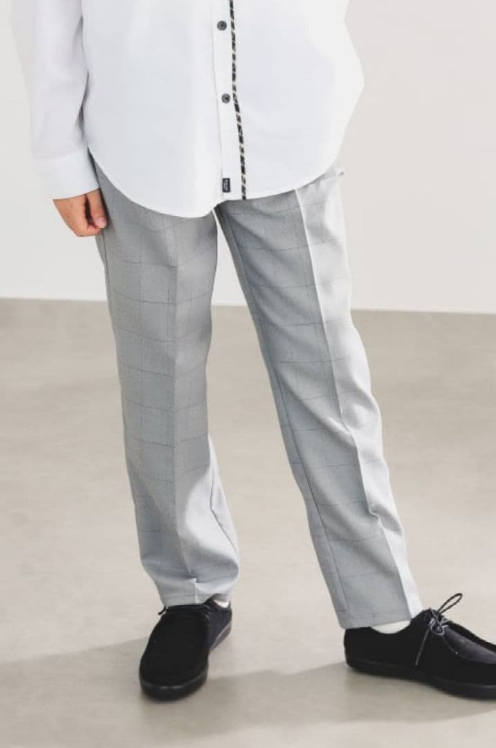 miel_cherin　グレー フォーマルスーツ ノーカラーシャツ　150