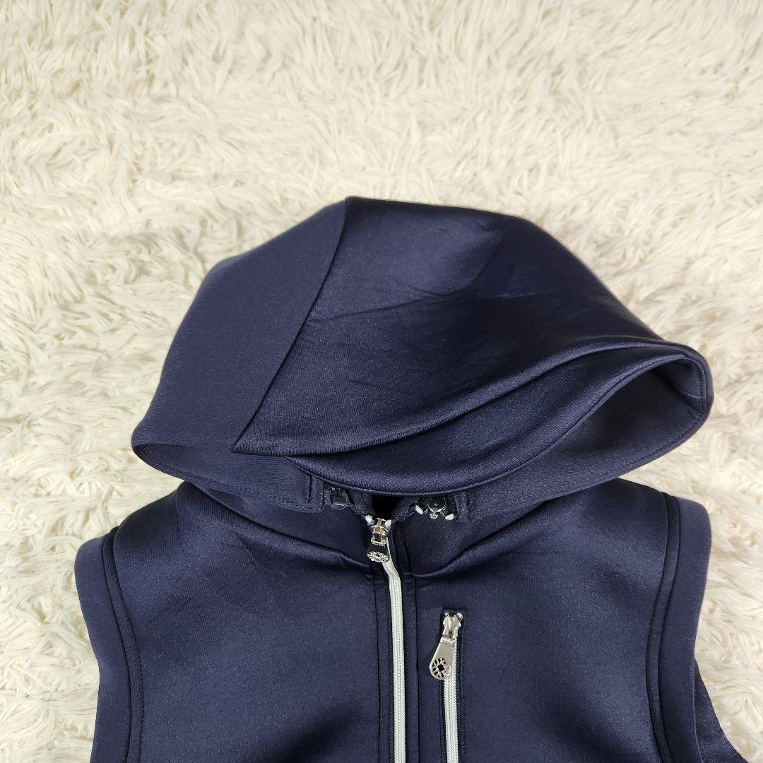 muta MARINE ボンディングベスト パーカー　ロゴ 2wayダブルジップ