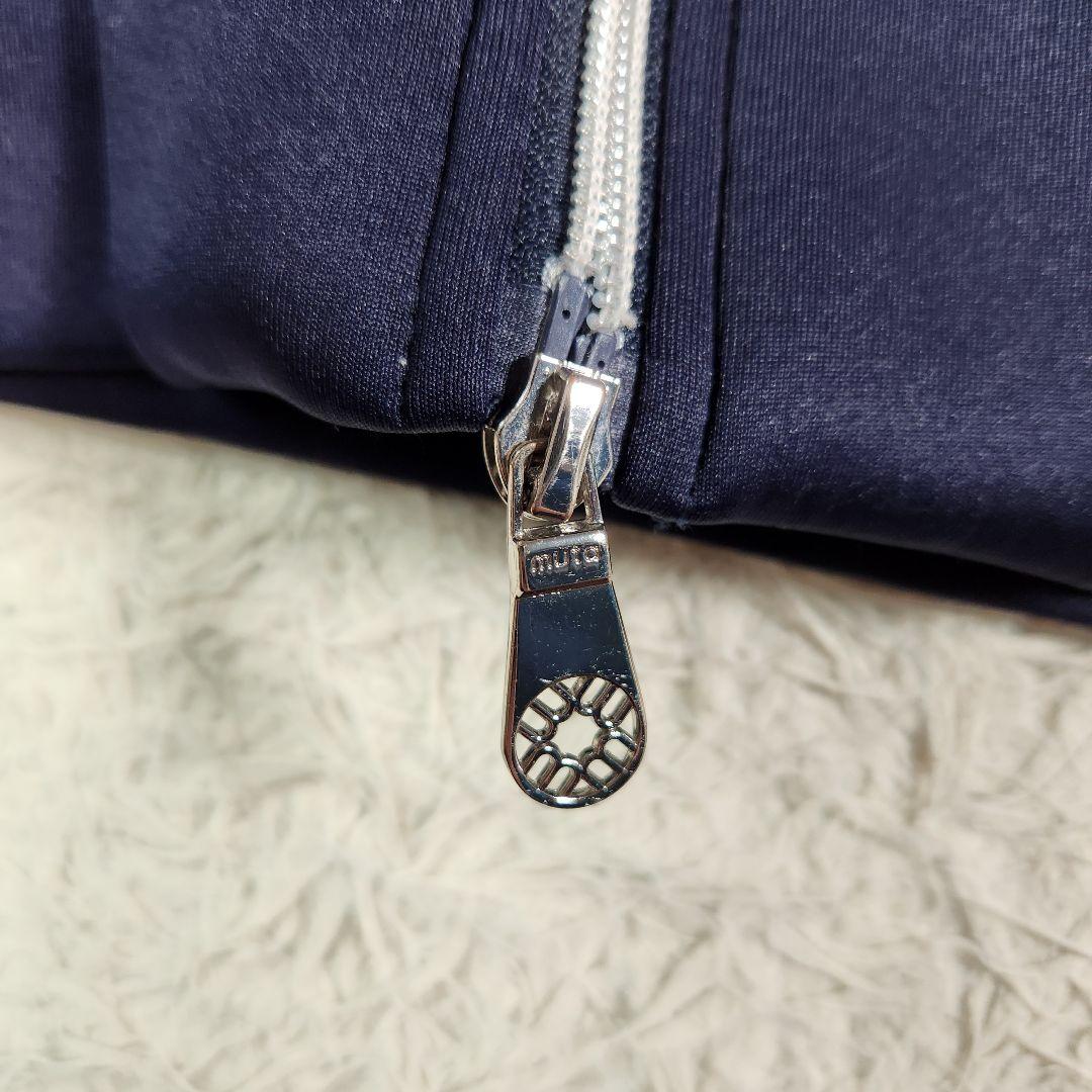 muta MARINE ボンディングベスト パーカー　ロゴ 2wayダブルジップ