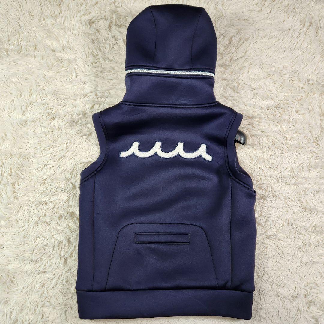 muta MARINE ボンディングベスト パーカー　ロゴ 2wayダブルジップ