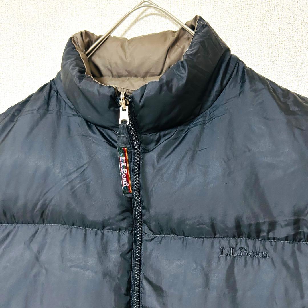 90s L.L.Bean エルエルビーン リバーシブル ダウンベスト XXL
