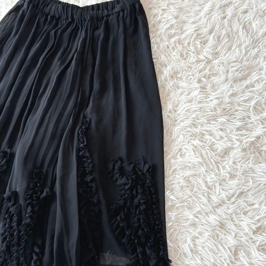 希少✨ コムデギャルソン アシンメトリー 変形 シアー パンツ S ブラック