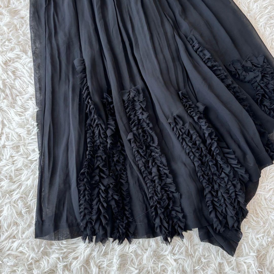 希少✨ コムデギャルソン アシンメトリー 変形 シアー パンツ S ブラック