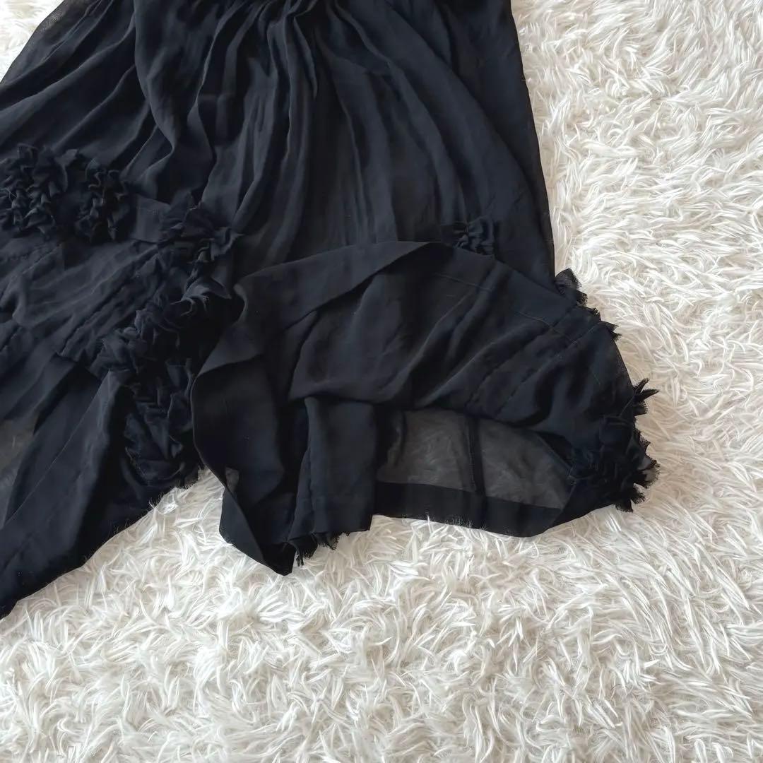 希少✨ コムデギャルソン アシンメトリー 変形 シアー パンツ S ブラック