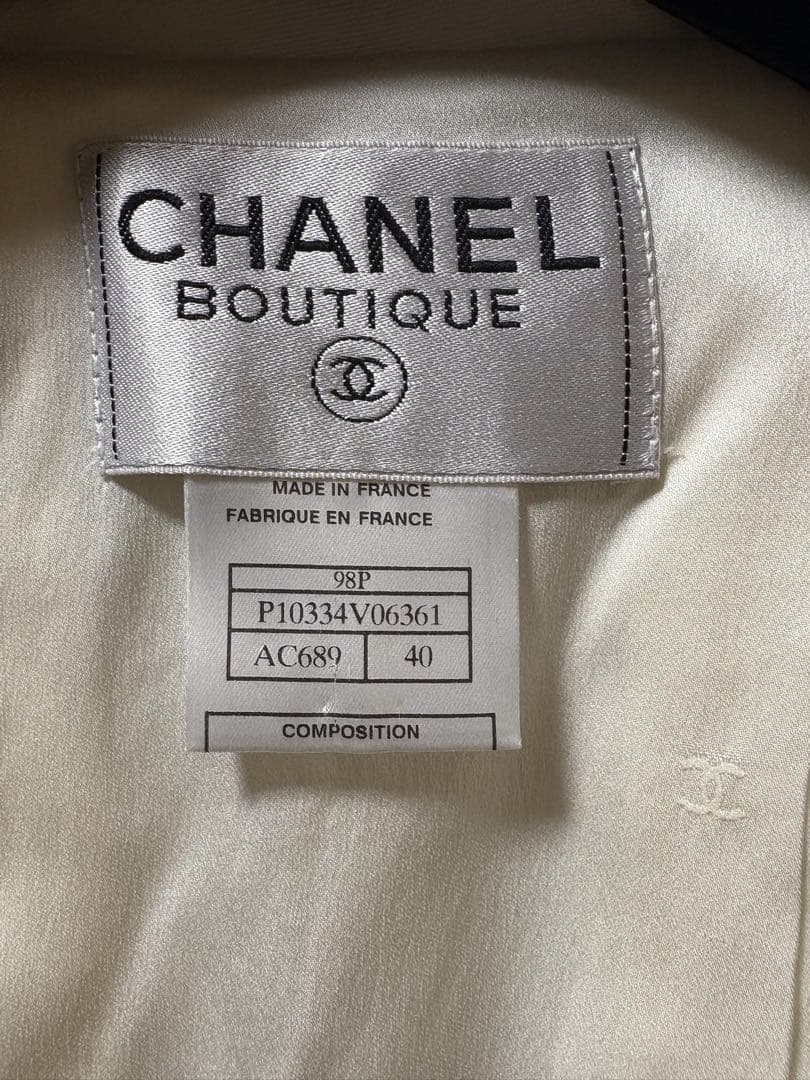 難あり CHANEL シャネル 98P ジャケット　1998年春コレクション