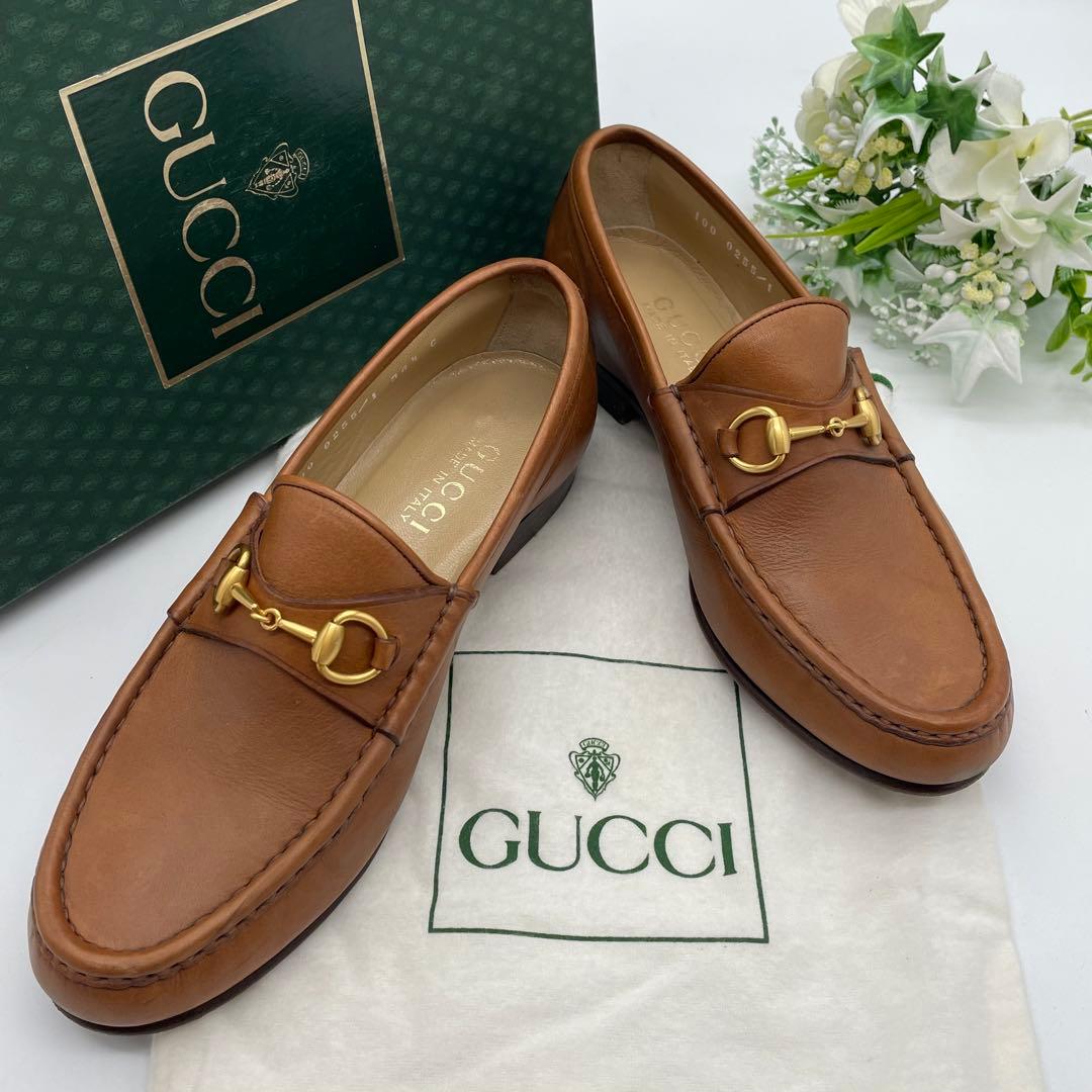 GUCCI グッチ　ローファー　ホースビット　革靴　スリッポン