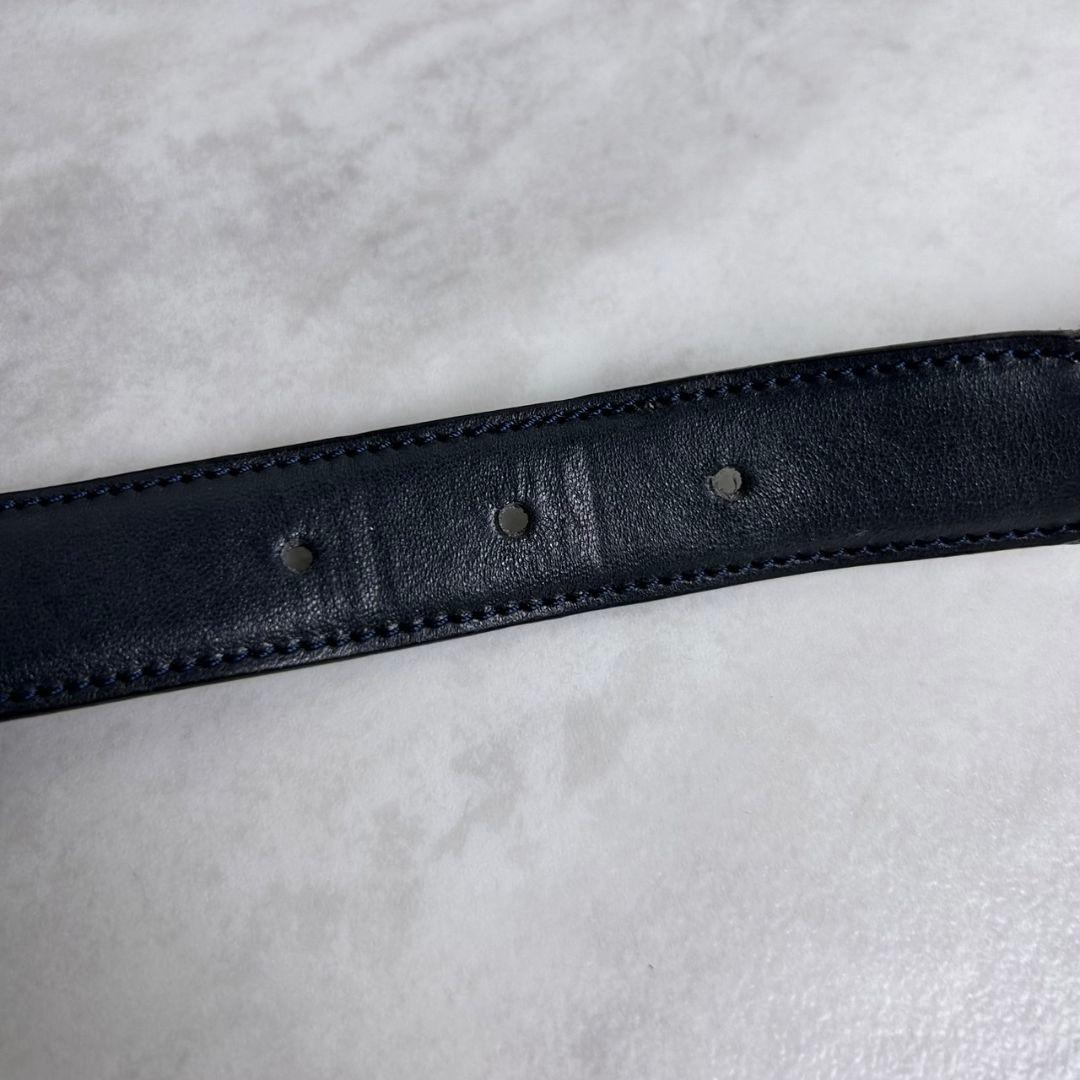 【極希少】Burberry B 金具 ゴールド ベルト ノバチェック ネイビー