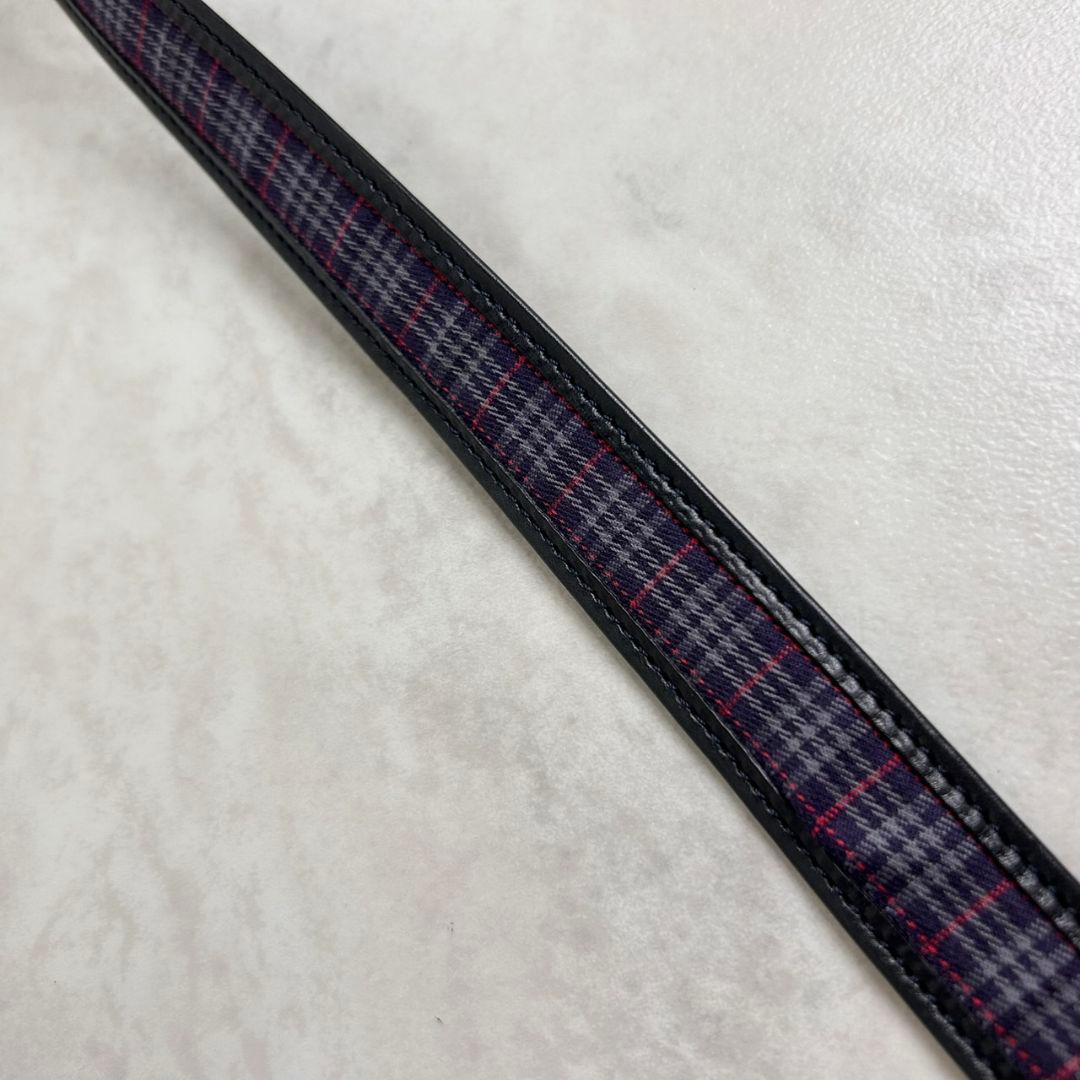 【極希少】Burberry B 金具 ゴールド ベルト ノバチェック ネイビー