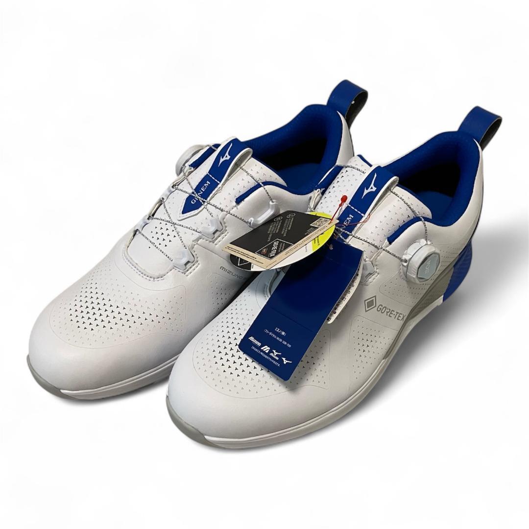 ミズノ　ジェネム WG GTX ボア BOA ホワイト×ブルー 51GQ2400