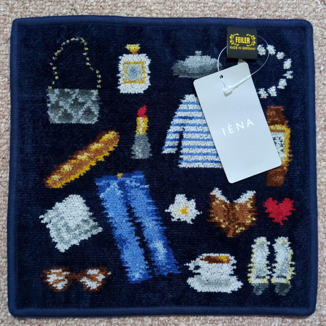 フェイラー ハンカチ イエナコラボ IENA 別注 ネイビー