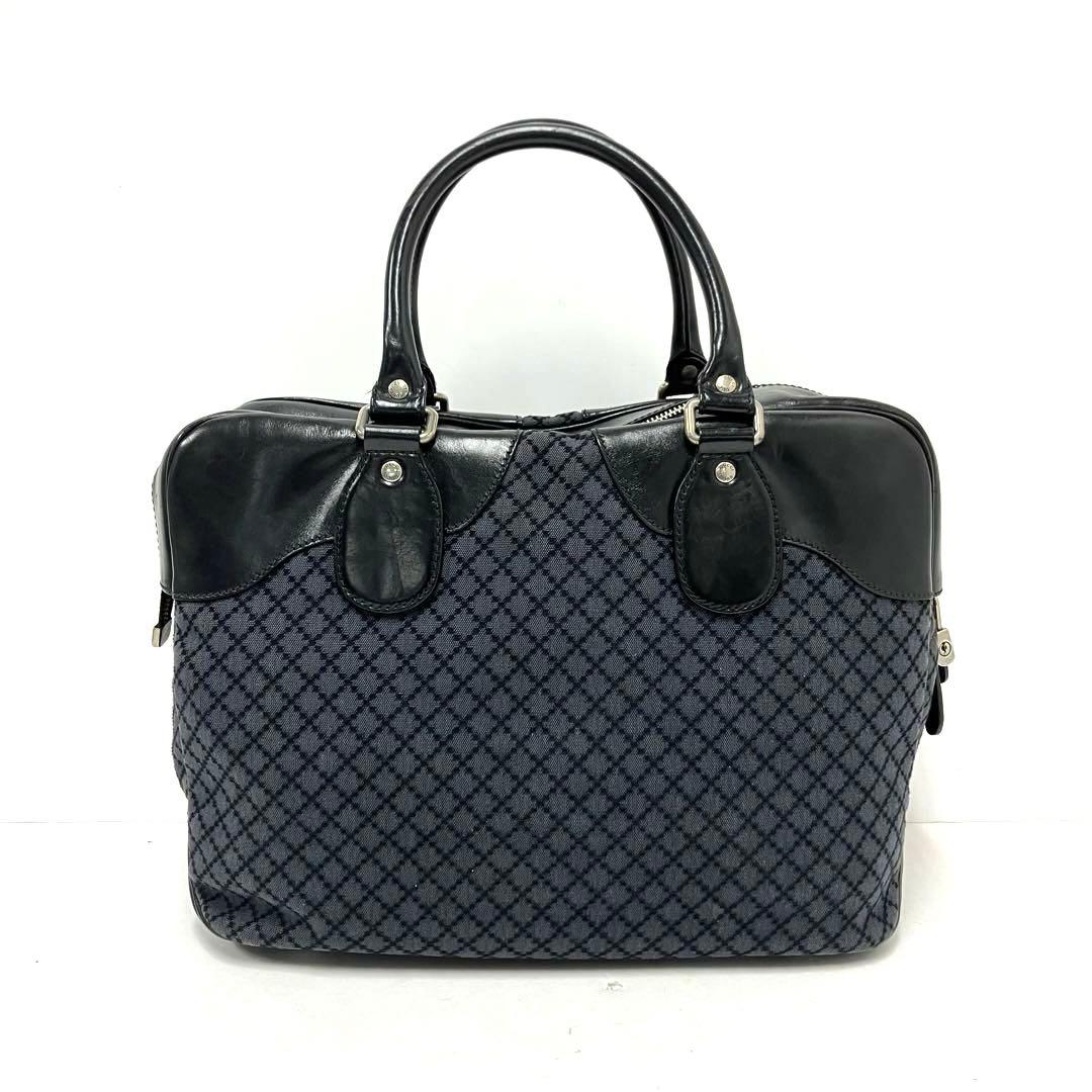 大人気☆GUCCI☆グッチ☆ボストンバッグ☆ディアマンテ☆キャンバス☆レザー☆黒