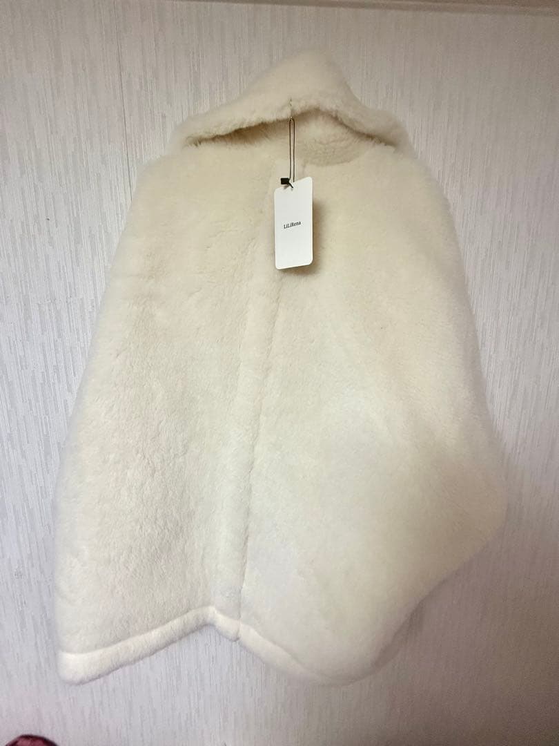 lilirena ポンチョ ボア アウター コート