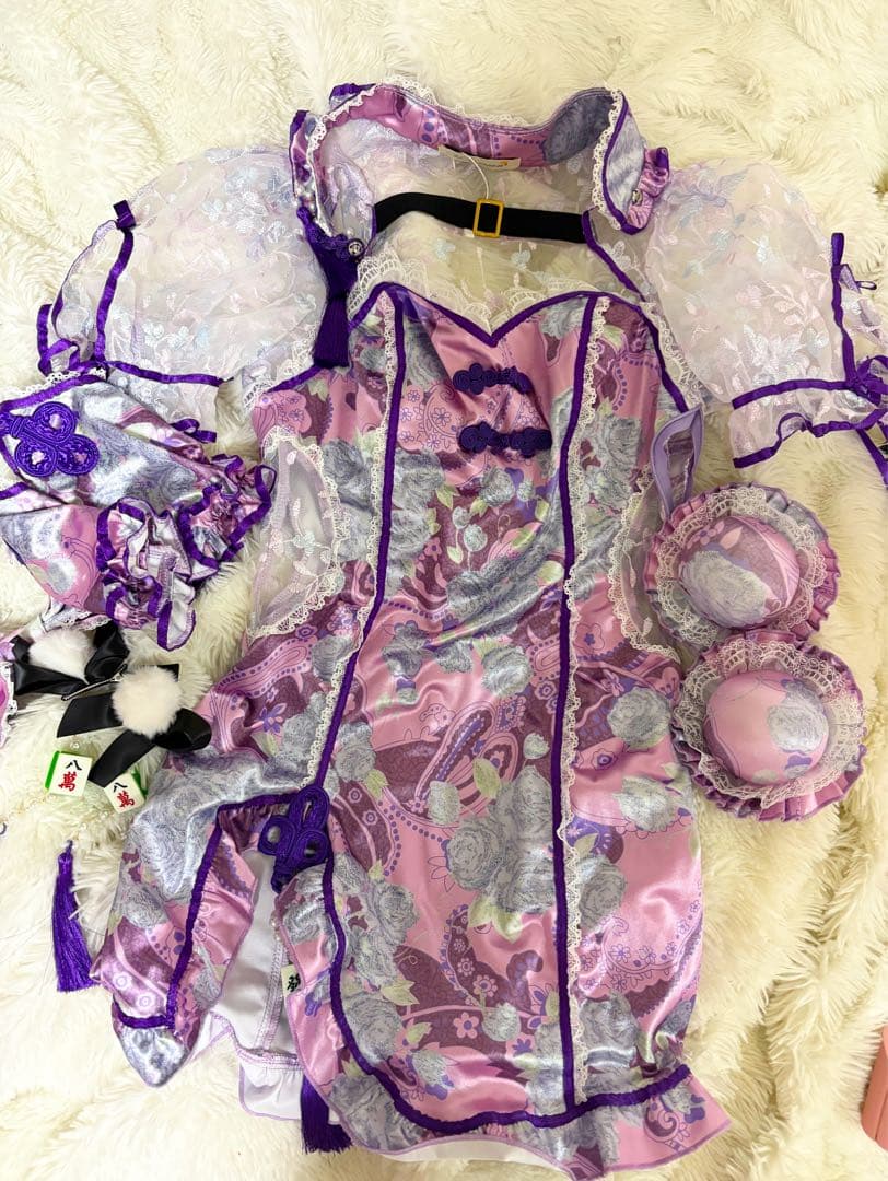 マリームーン 紫チャイナドレス