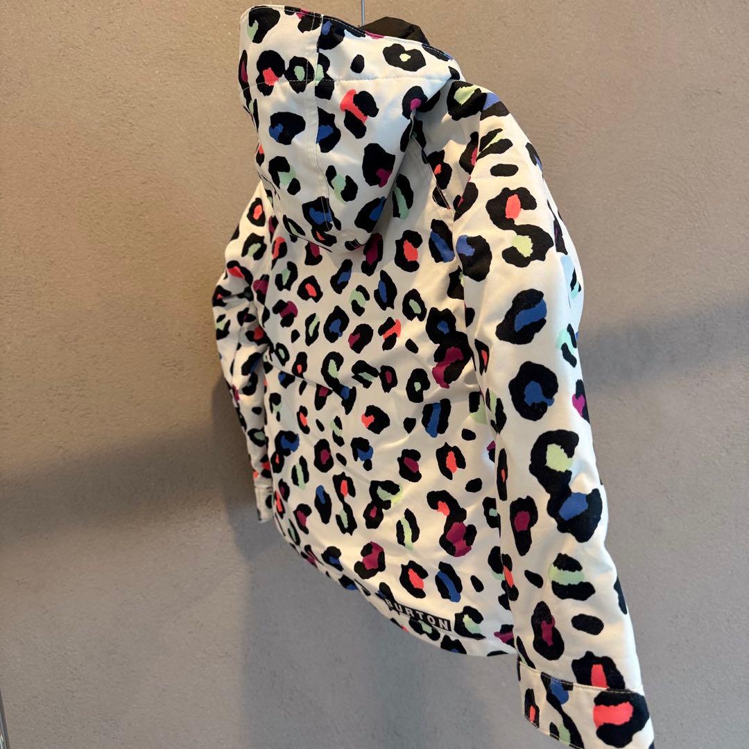 BURTON 子ども用スキーウェア ホワイトレオパード