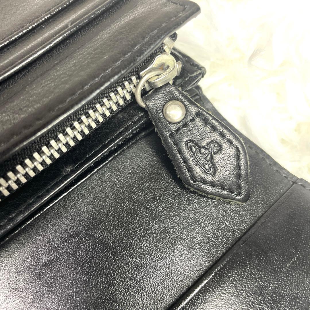 ヴィヴィアンウエストウッド 激レア廃盤 オーブ ベルト長財布 男女兼用 黒