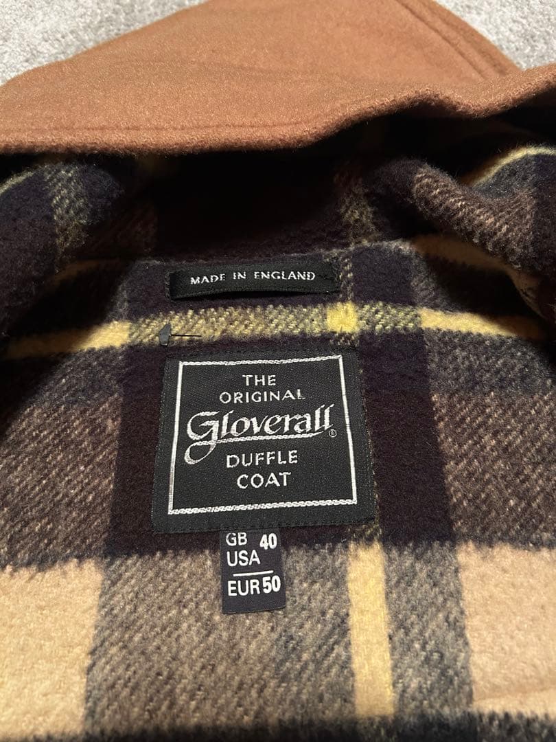 【英国製】グローバーオール ダッフルコート ベージュ 40 L相当 美品