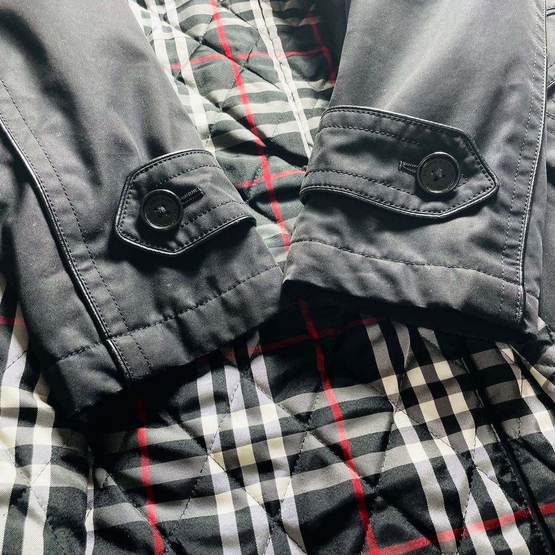 未使用級BURBERRY BLUE LABELダッフルコート 　ブラックおしゃれ