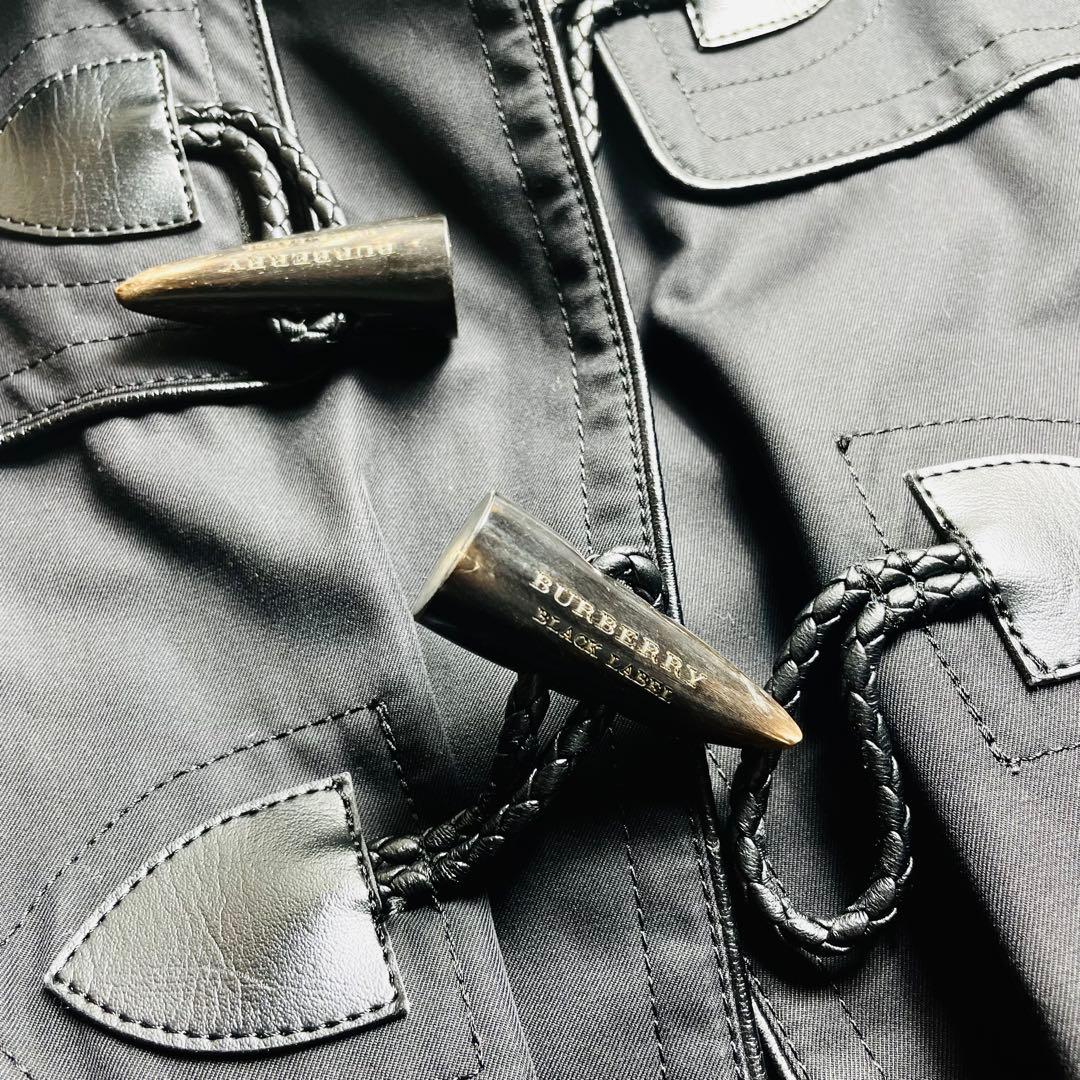 未使用級BURBERRY BLUE LABELダッフルコート 　ブラックおしゃれ