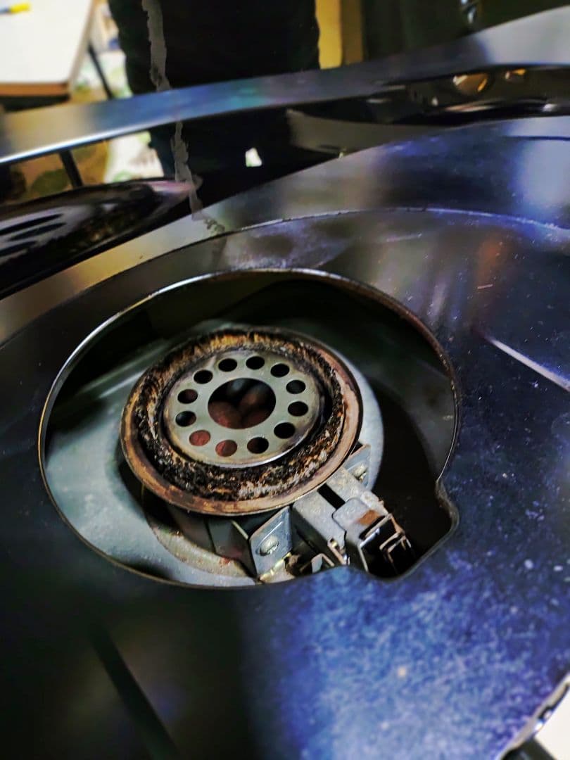 レトロ石油ストーブ　サンヨー石油ストーブOHR-H16A 小型石油ストーブ