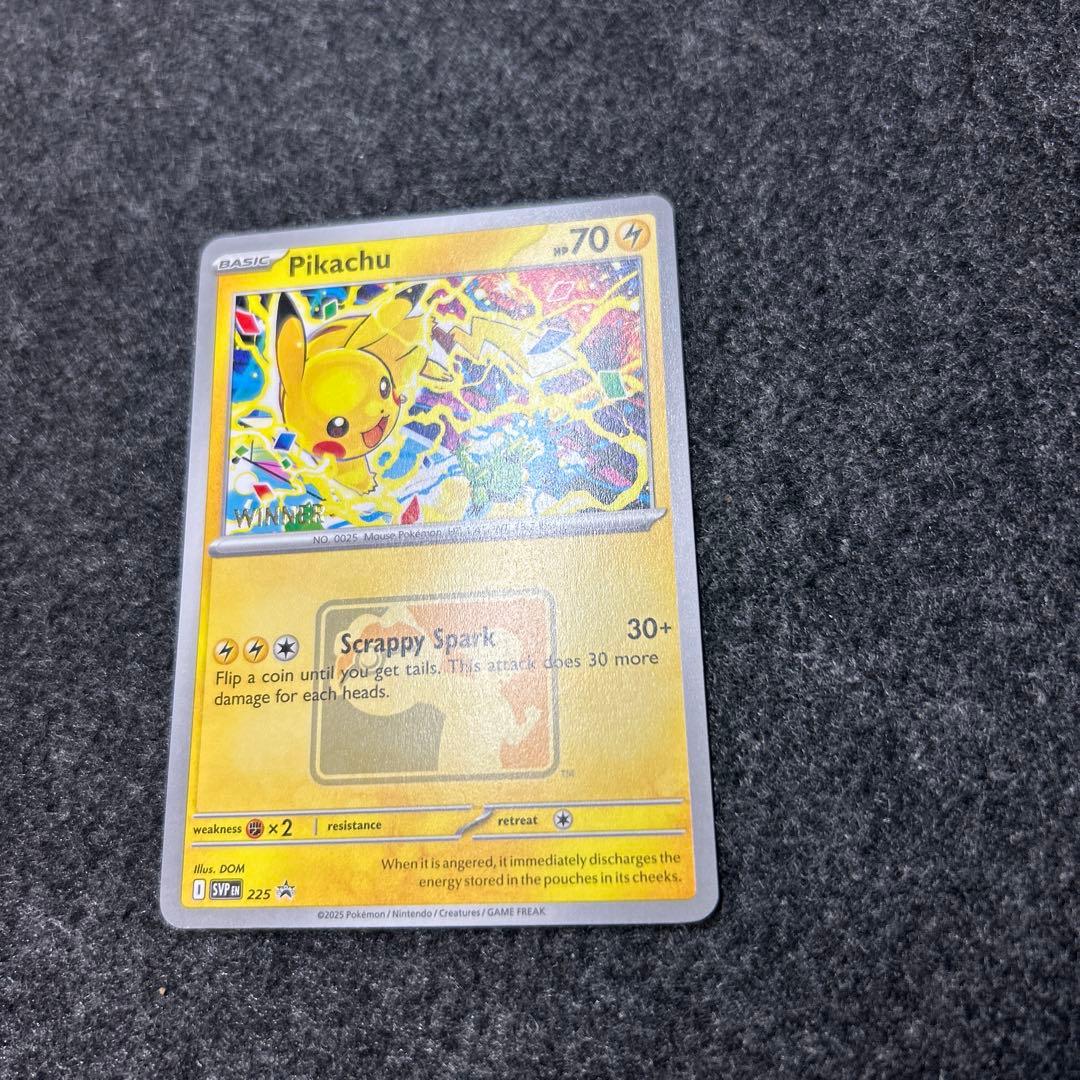 ポケモンカード/Pikachu/WCS 2025 winnerプロモ
