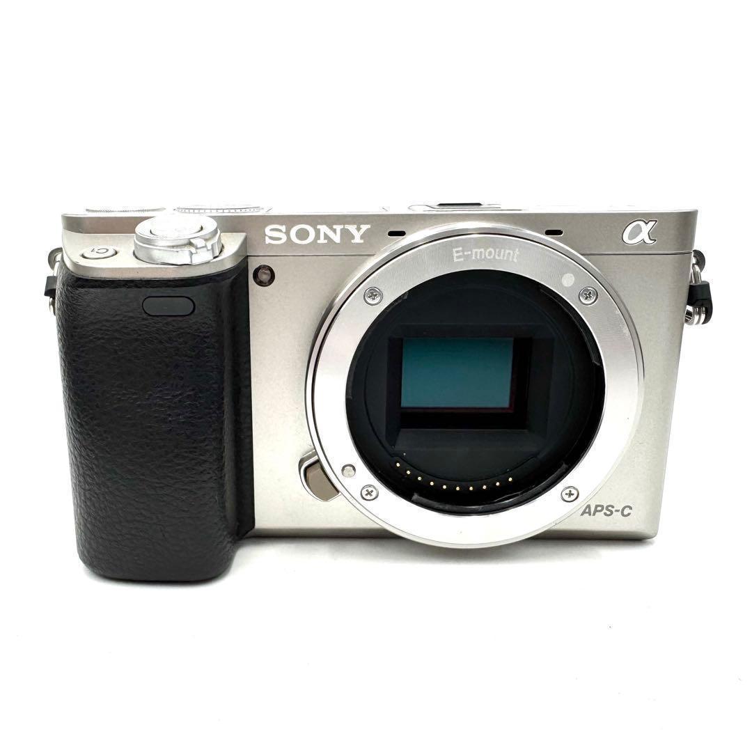 美品 Sony ソニー α6000 ダブルズームキット シルバー
