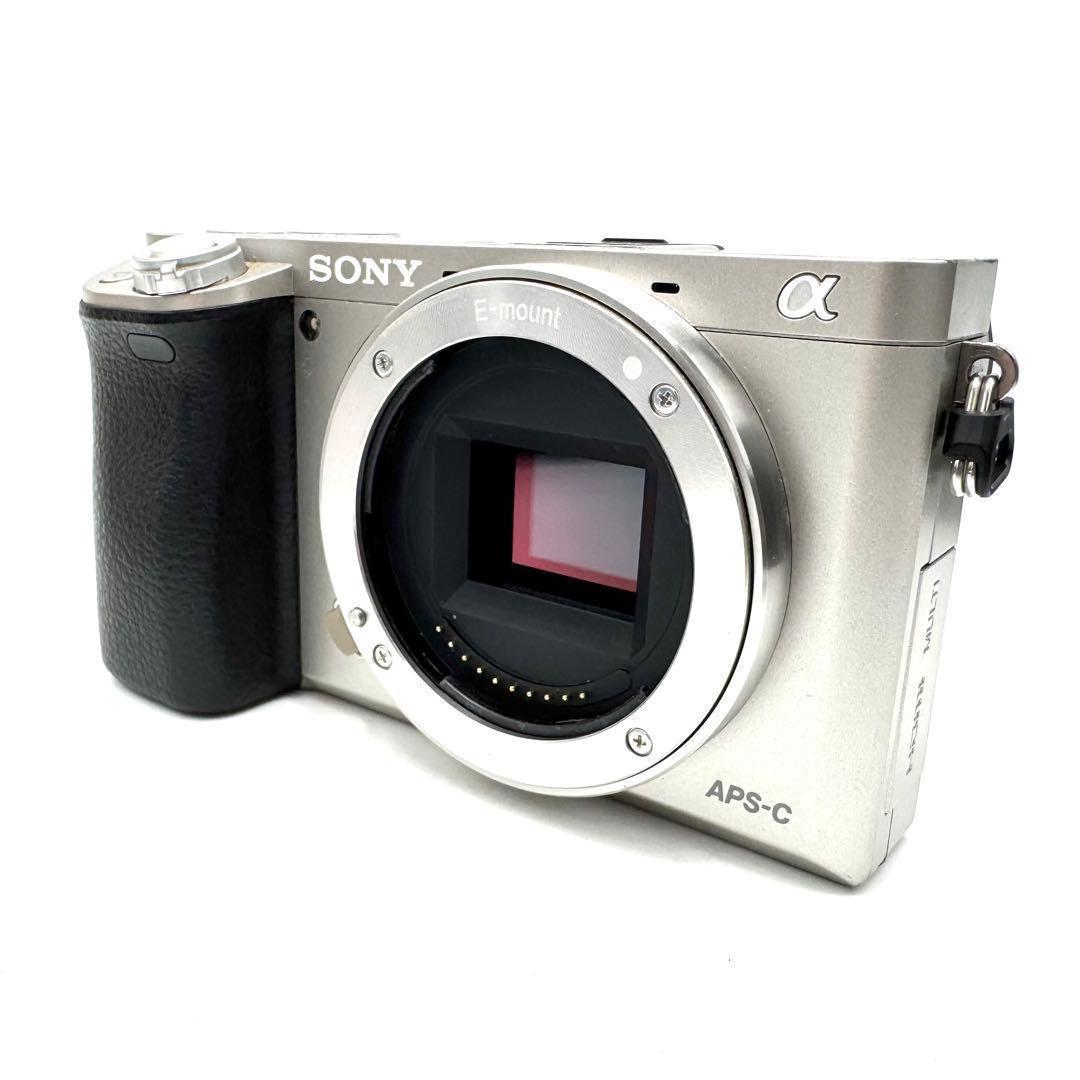 美品 Sony ソニー α6000 ダブルズームキット シルバー