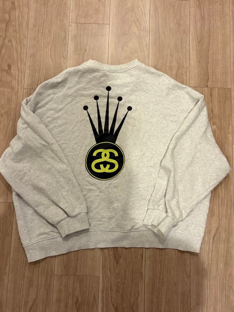 stussy スウェット グレー ロゴ XL