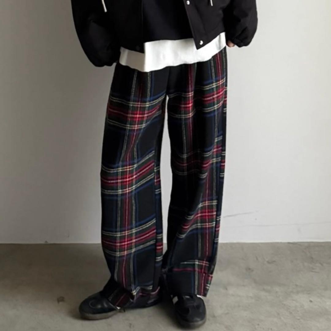 【タグ付き未使用】ARULLE roll up warm slacks