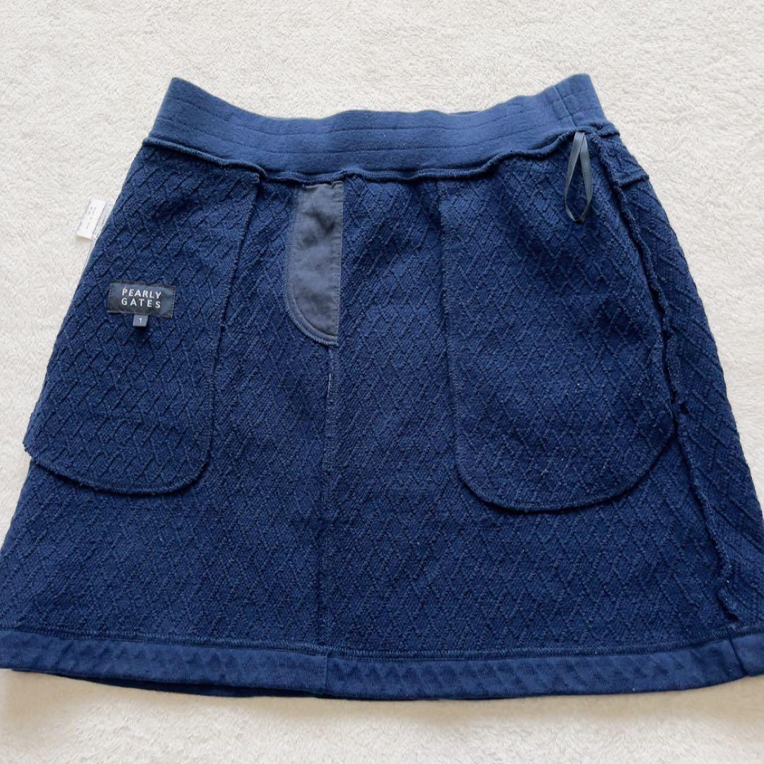 パーリーゲイツ　近年　セットアップ　 ダイヤモンド ダイヤ柄　パーカー　スカート