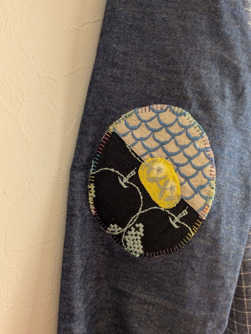 エルボーパッチ　プルオーバー☆ミナペルホネン　ハンドメイド