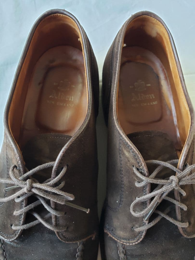 モカ縫い オイル スエード Uチップ オールデン アメリカ製 革靴 ALDEN