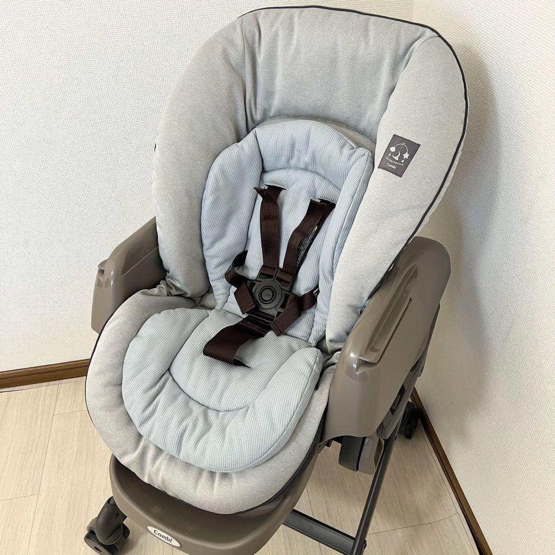 【極美品】コンビ ネムリラ AUTO SWING LM ミントグレー 電動