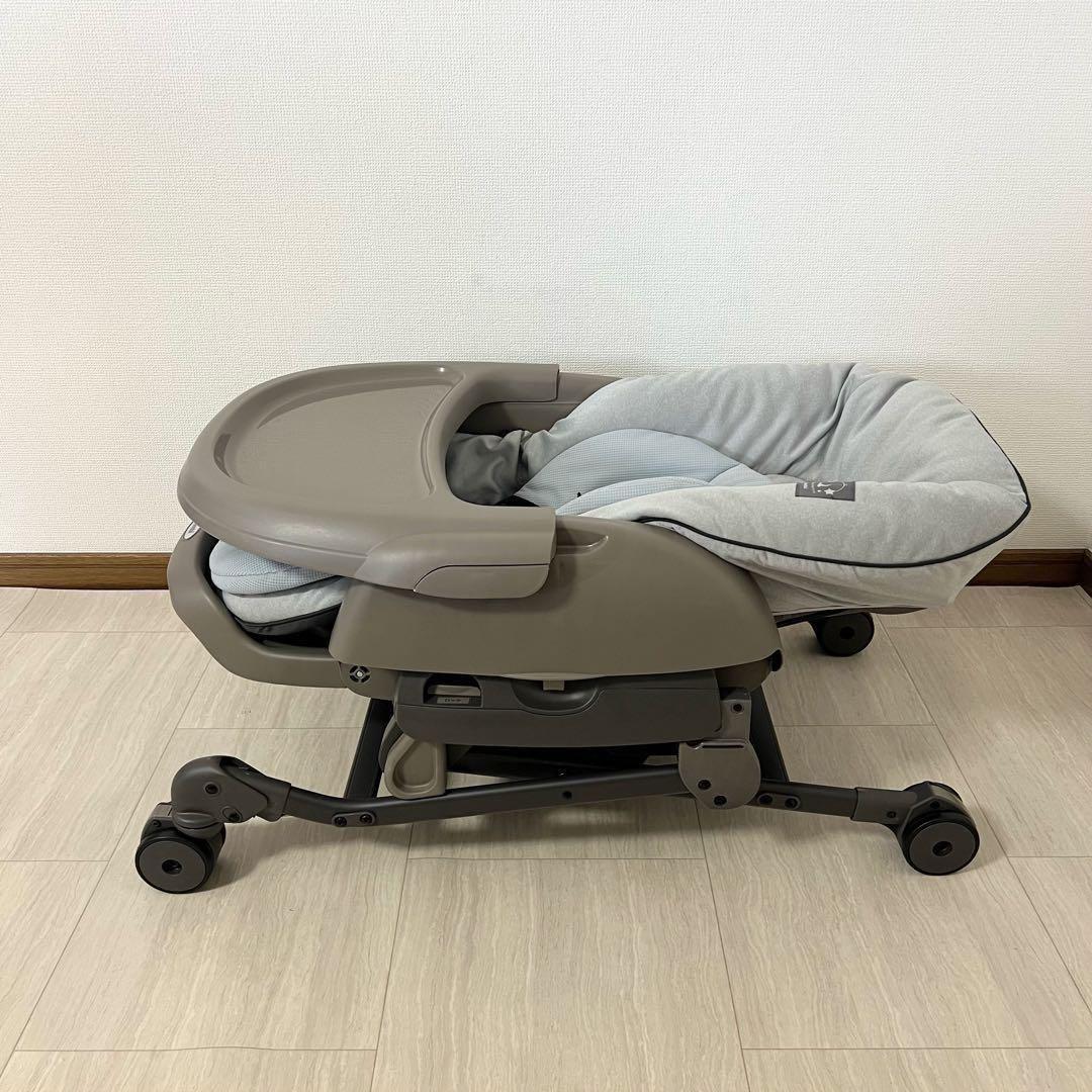 【極美品】コンビ ネムリラ AUTO SWING LM ミントグレー 電動