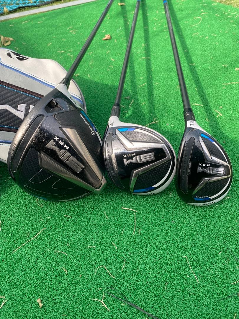 【豪華3本揃い】テーラーメイド SIM MAX ウッドセット（1W/3W/4U）