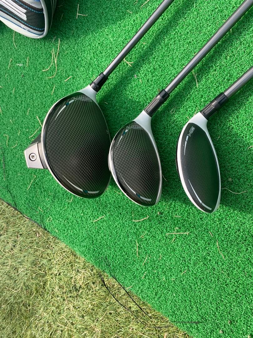 【豪華3本揃い】テーラーメイド SIM MAX ウッドセット（1W/3W/4U）